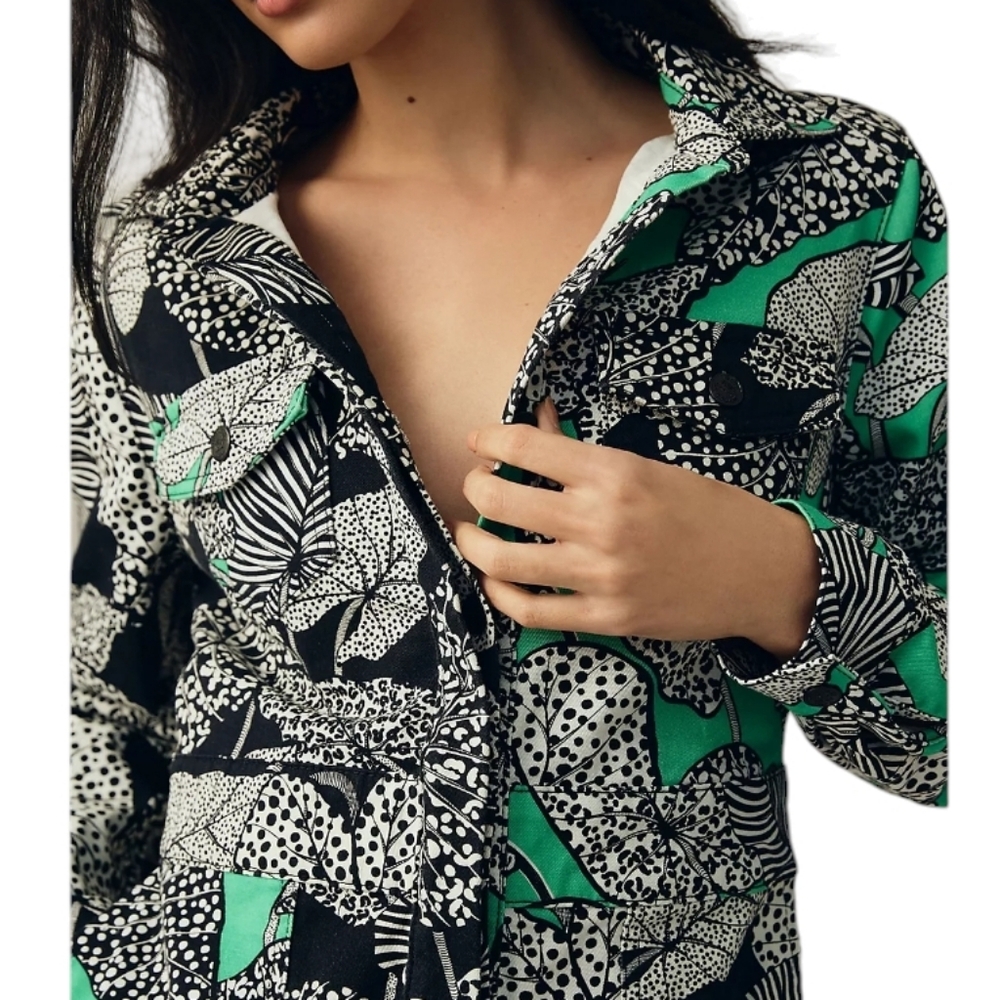 NEW....FARM Rio Foliage Heavy Printed Romper... Size XS - Picture 3 of 7